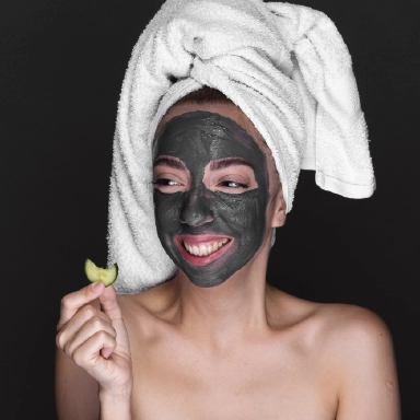 Hydrating facial treatment with botanical extracts for radiant skin.