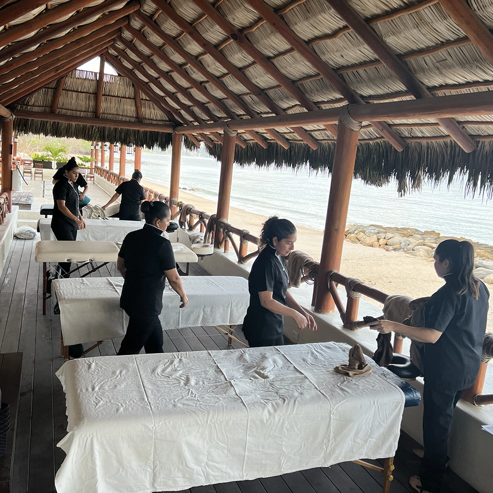 Professional CAIE Spa team providing services across Puerto Vallarta villas.