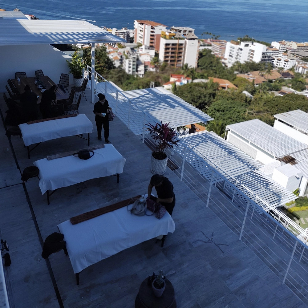 Private wellness retreat experience in a luxury villa by CAIE Spa.